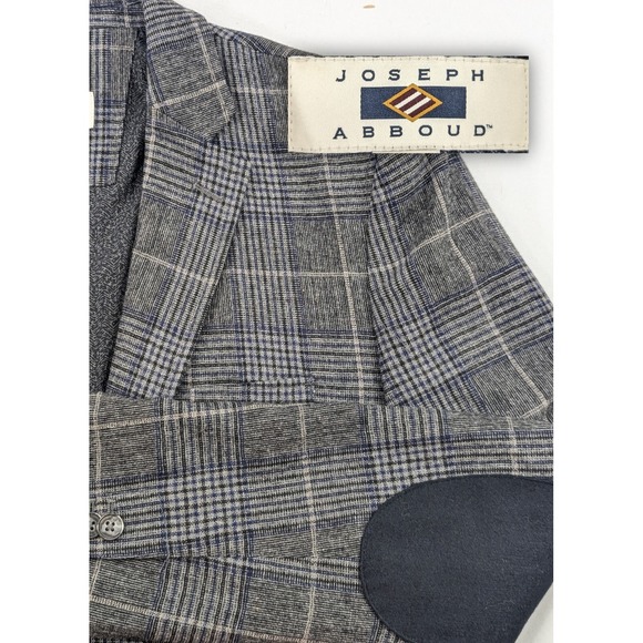 New No Tags Joseph Abboud Blazer Sport Suit Jacket Unstructured‎ Plaid Small 40R